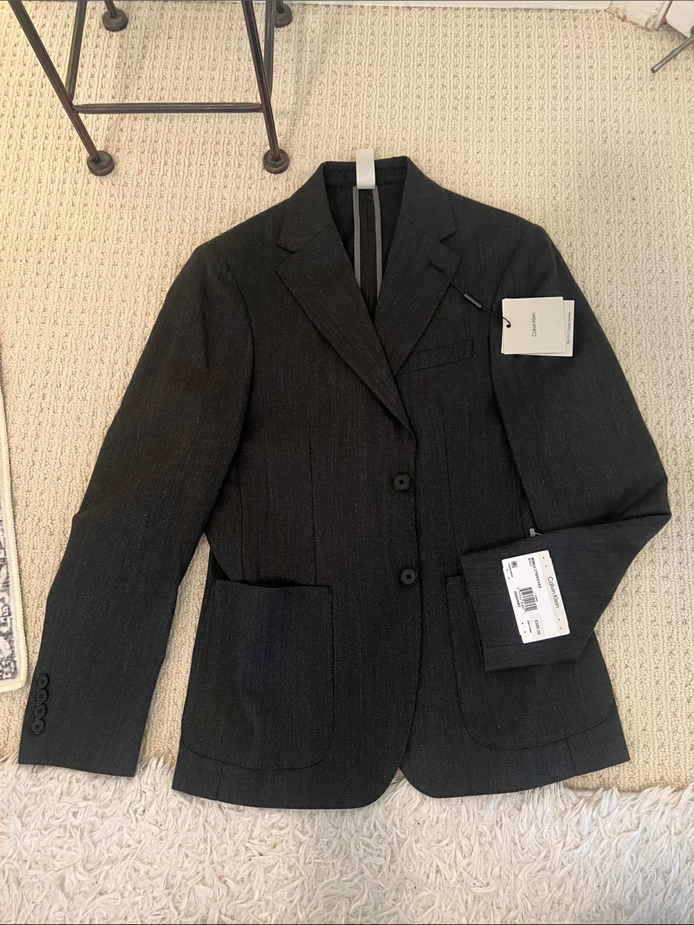 NWT Calvin Klein Men's Notch-Lapel Sport Coat